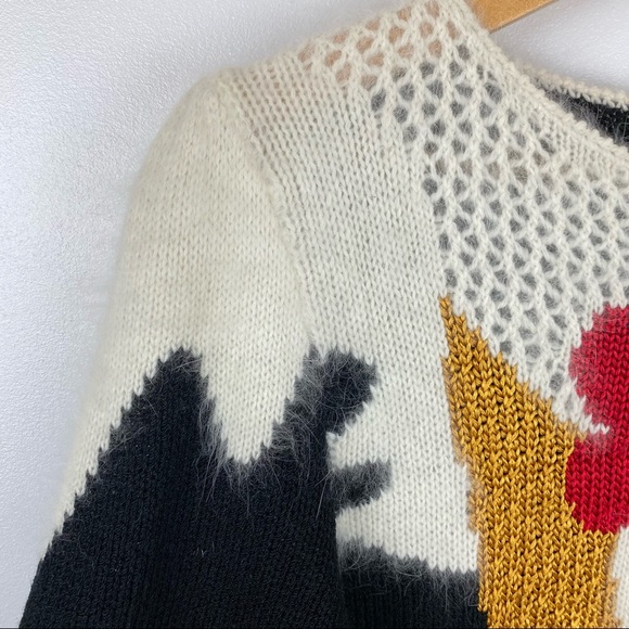 Franco Valero Floral Vintage Sweater Size S - Picture 4 of 5